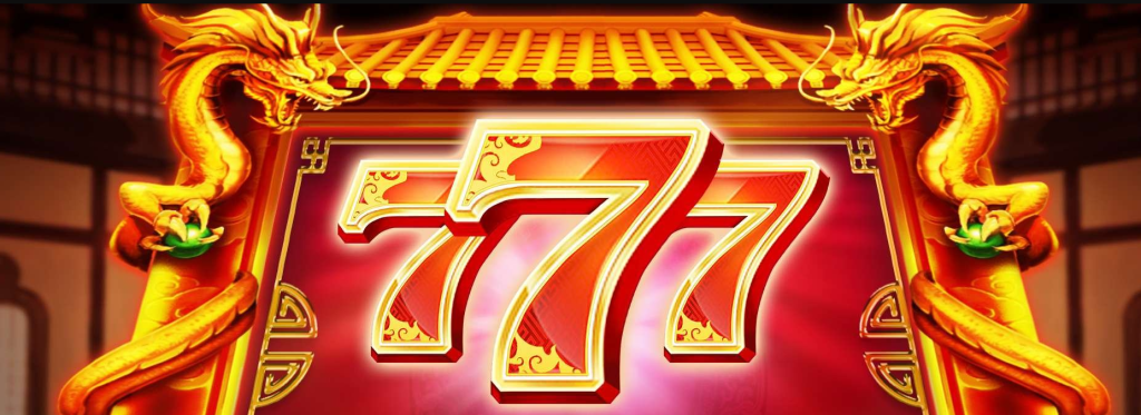 O jogo Lucky 777 mostrando uma máquina de caça-níqueis com gráficos vibrantes.