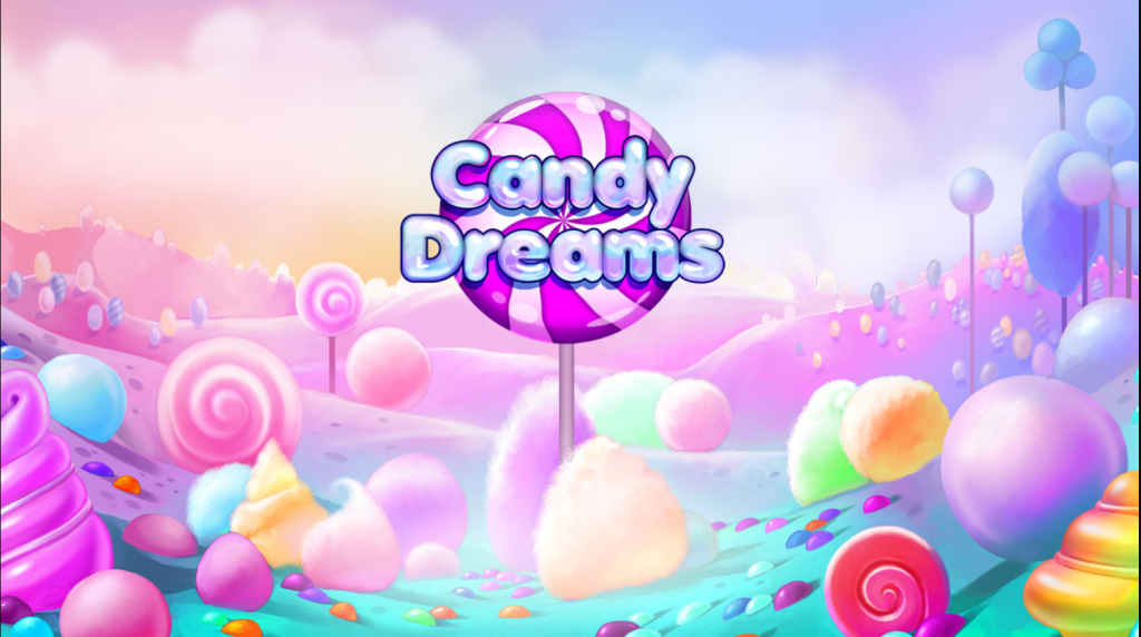 Candy Dreams exibe gráficos coloridos de doces.